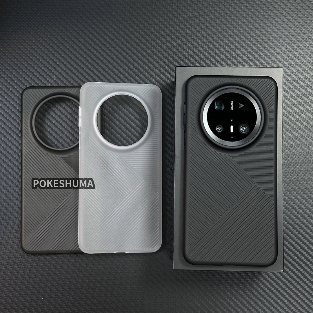 新款磨砂肤感超薄几何半透适用华为mate70pro/60/小米15硬手机壳