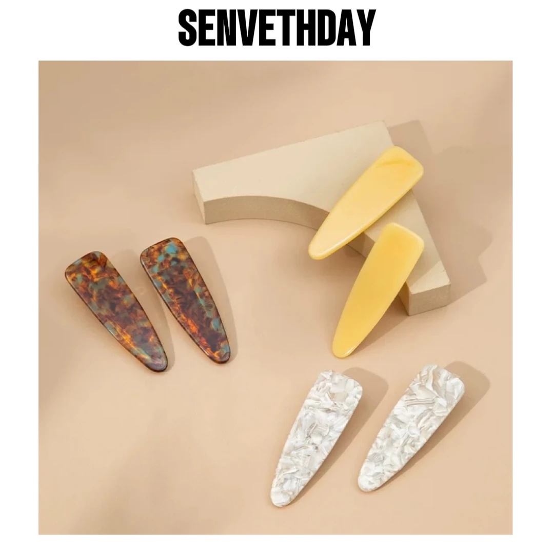 Senveth Day醋酸发夹气质发卡简约ins碎发夹复古法式无痕网红百搭