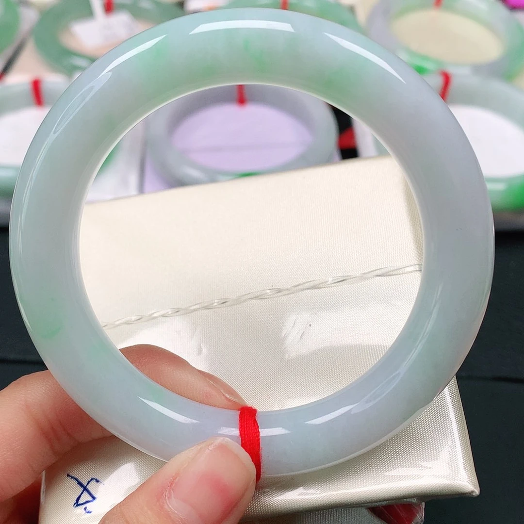 翡翠手镯（圆镯）未镶嵌天然翡翠手镯55