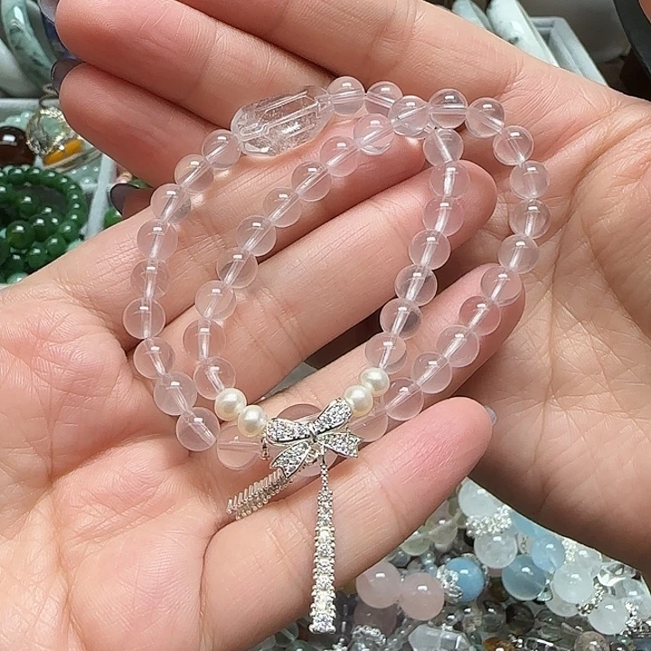 水晶手串未镶嵌天然