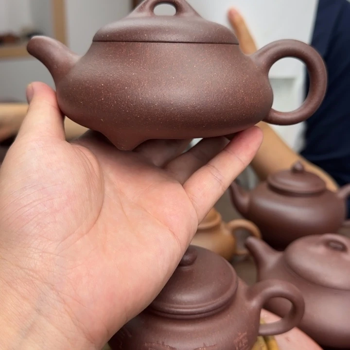茶壶紫砂底槽清矮石瓢特价280CC
