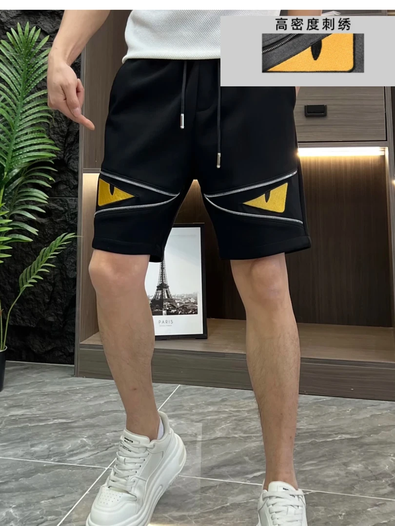 21眼睛夏季新款轻奢短裤时尚百搭潮流高奢设计师重工