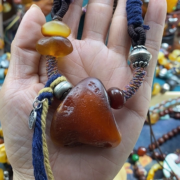 蜜蜡未镶嵌项链项链