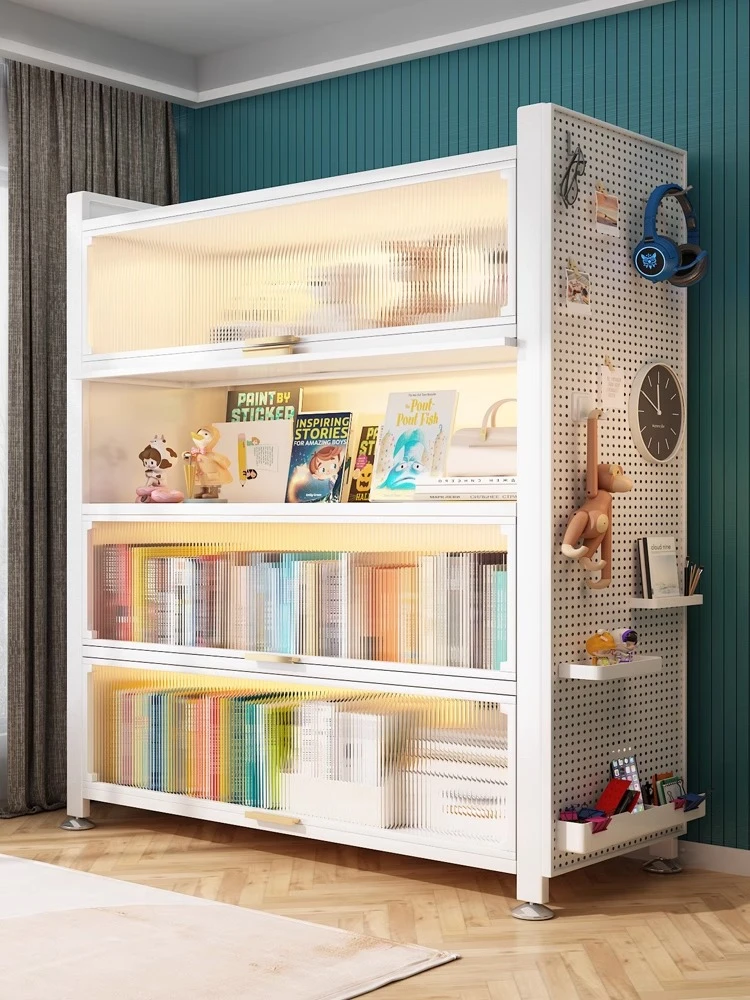 厨房置物架落地多功能防尘储物柜家用餐边柜碗柜微波炉收纳柜橱柜