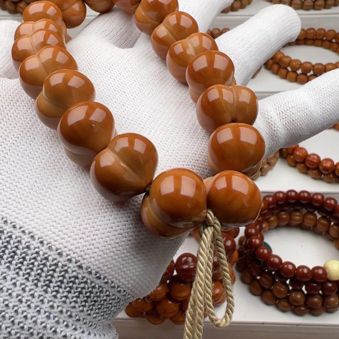 墨***禅猴头核桃手串大屁桃