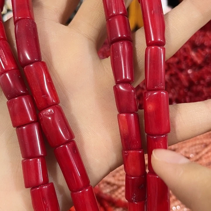 玛瑙/玉髓合金珠宝半成品一条三姑娘桶珠