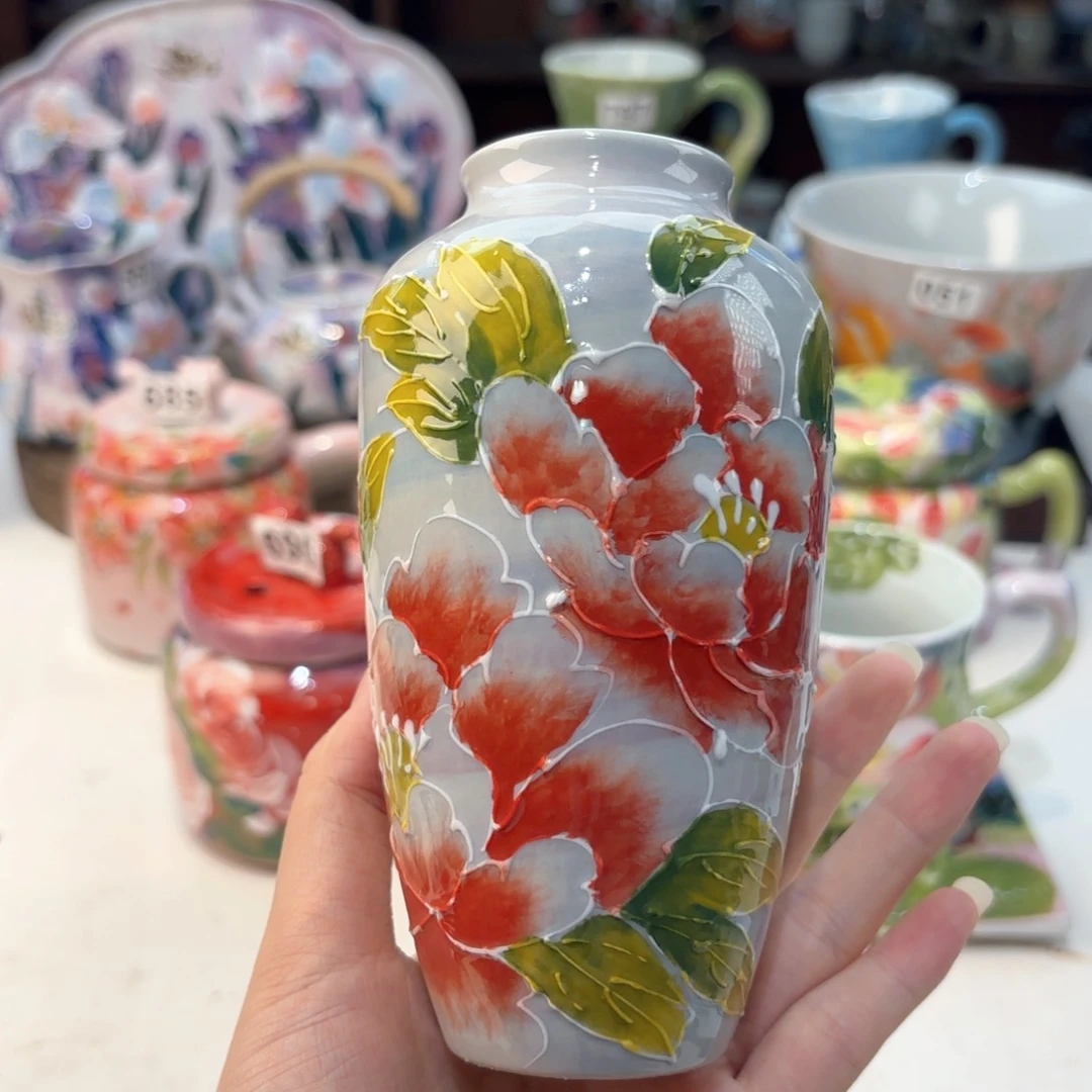 景德镇手绘高温釉下彩陶瓷茶具