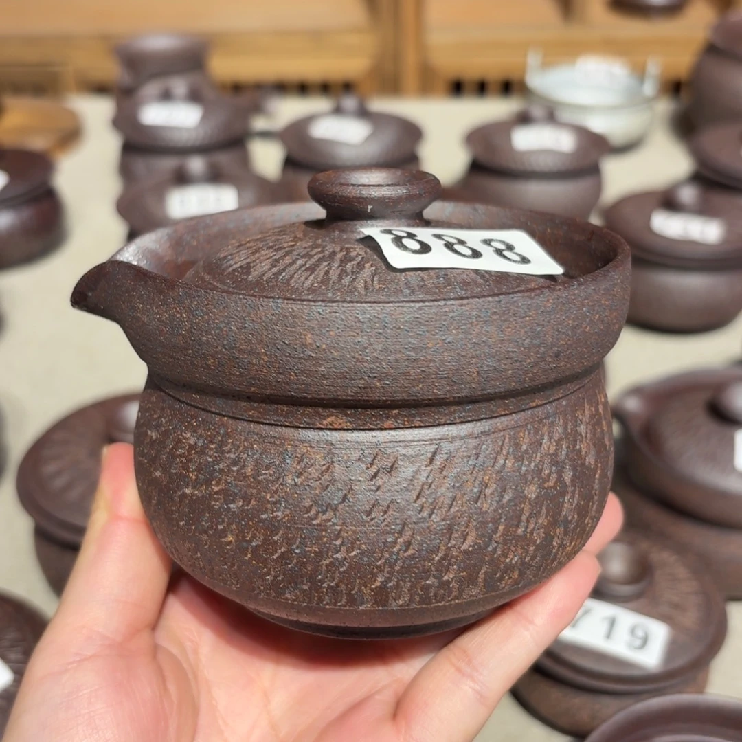 周***舟粗瓷茶具素胎无釉