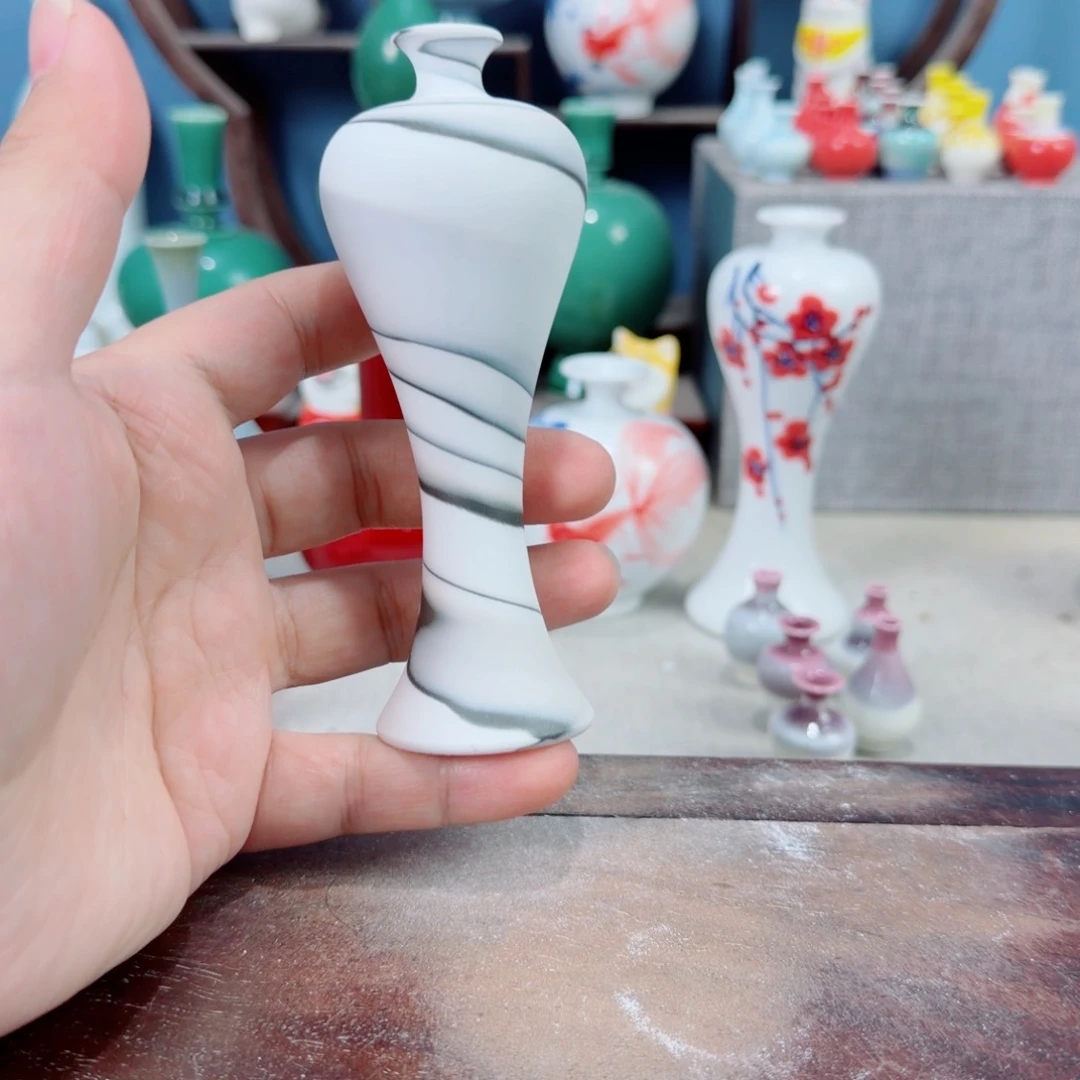 陶瓷手工小花器摆件