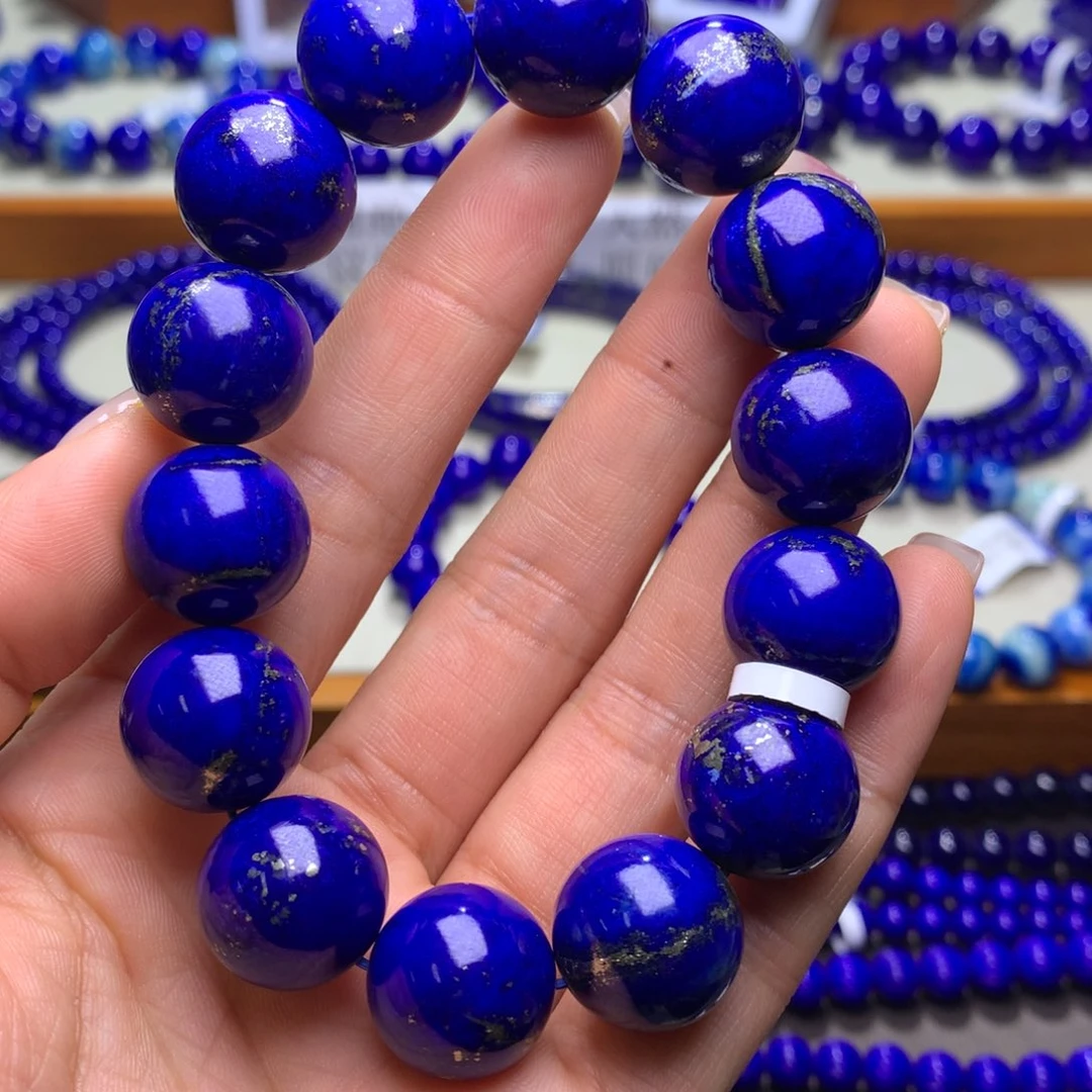 青金石手串未镶嵌16mm8688