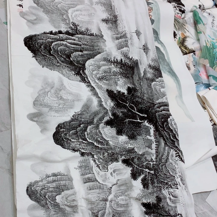宿***水国画艺术作品欣赏