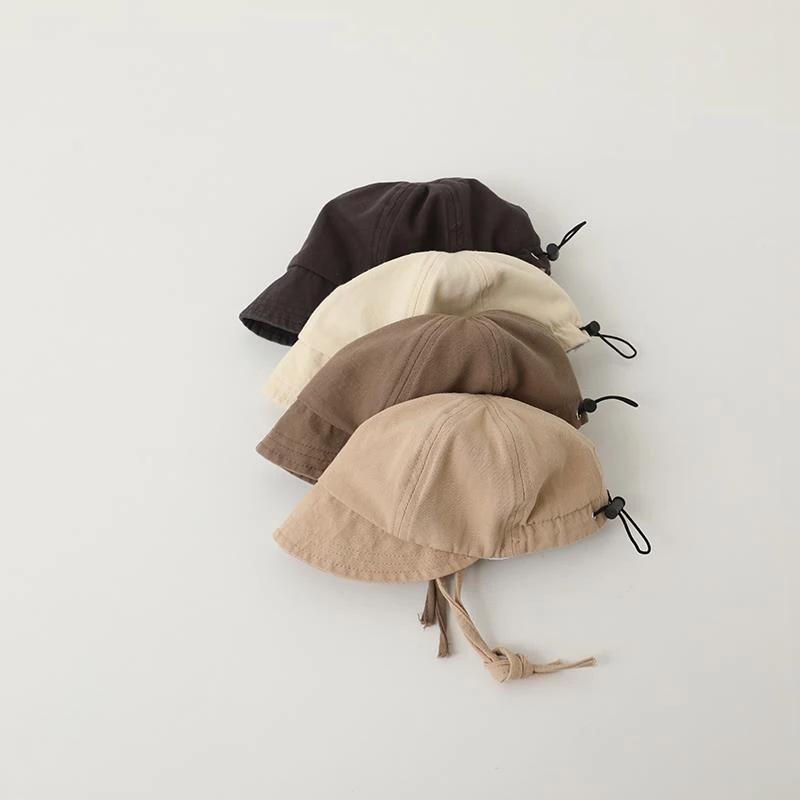 婴儿帽子春秋薄款ins纯色鸭舌帽男女宝宝夏季遮阳帽小月龄防晒帽
