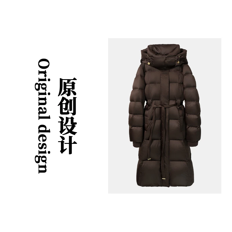 【航睿专属】长款可收腰连帽羽绒服SDYH2302