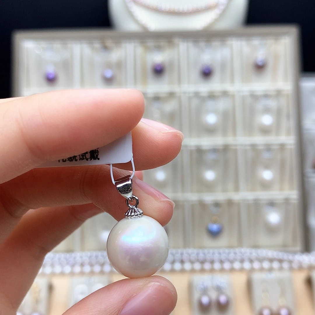 项链淡水珍珠合金