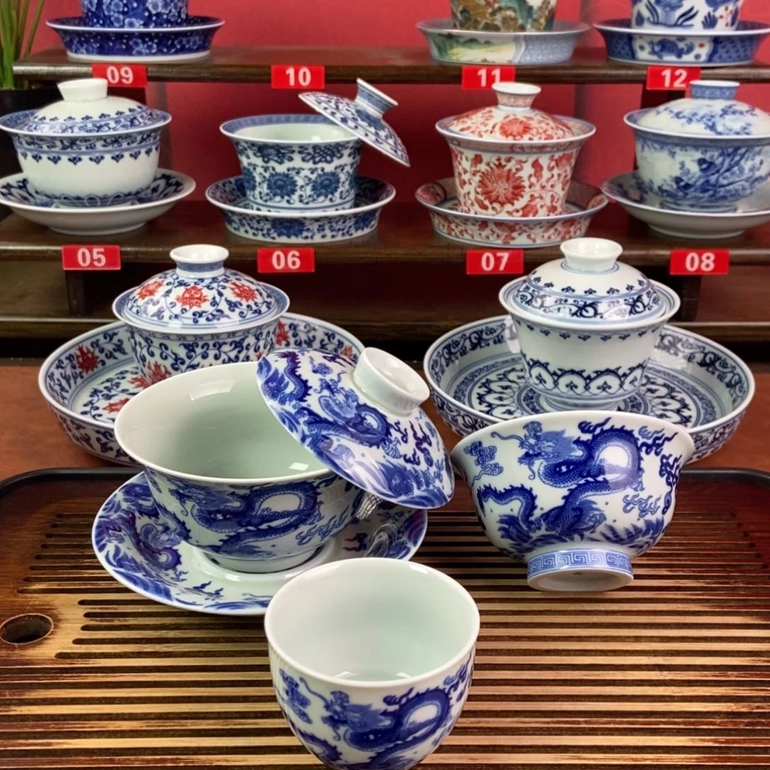 白***学景德镇高温精选茶具