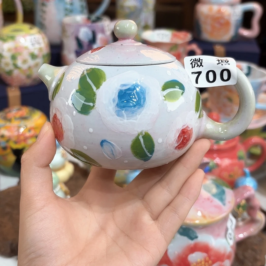 景德镇手绘高温釉下彩陶瓷茶具