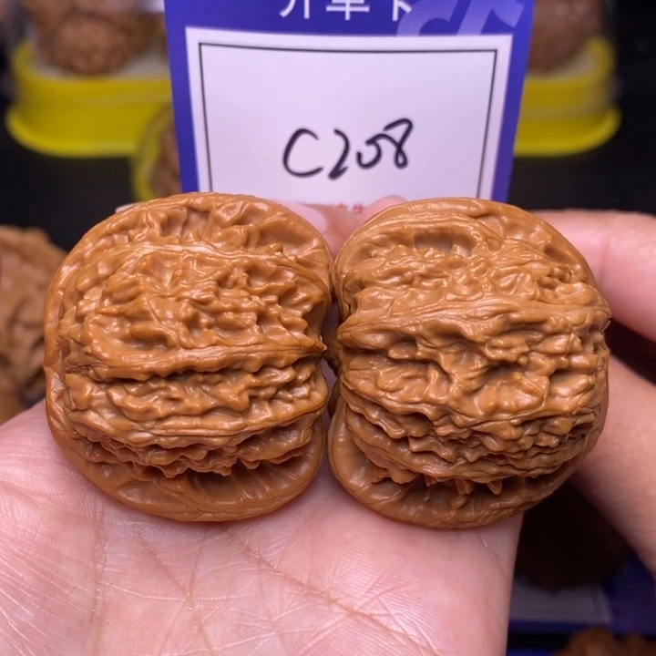 把件文玩核桃42球白c208