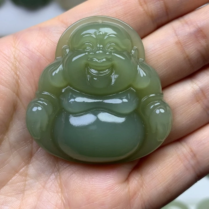 和田玉颈饰未镶嵌栀*花