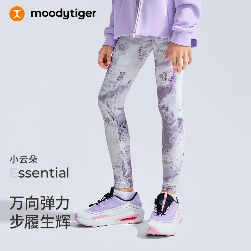 moodytiger外穿长裤瑜伽裤女紧身裤运动风弹力休闲裤53211409【H】