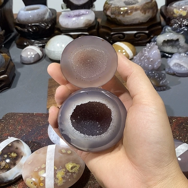 水晶摆件未镶嵌聚宝盆