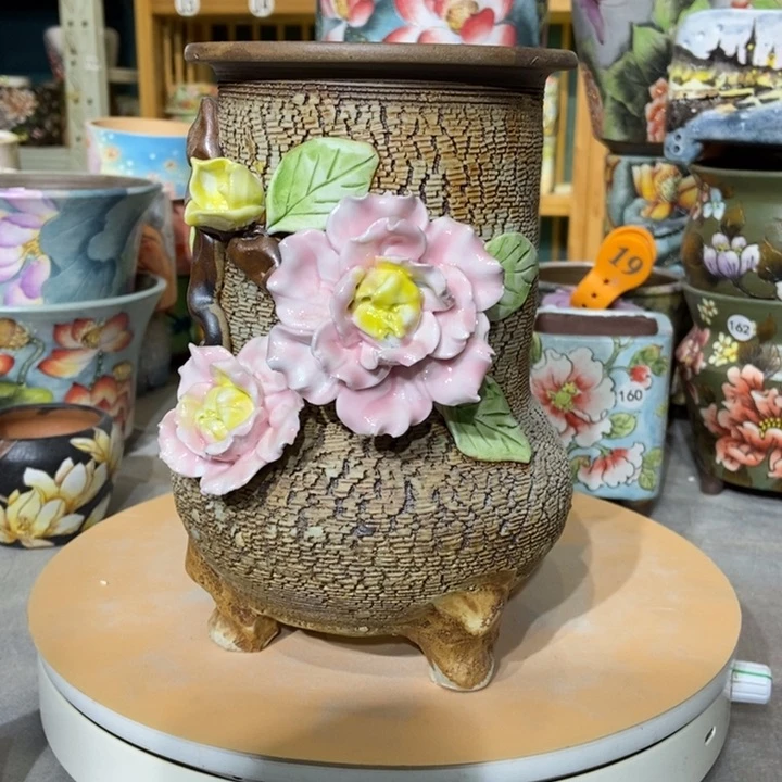 红陶景德镇艺术手绘作品