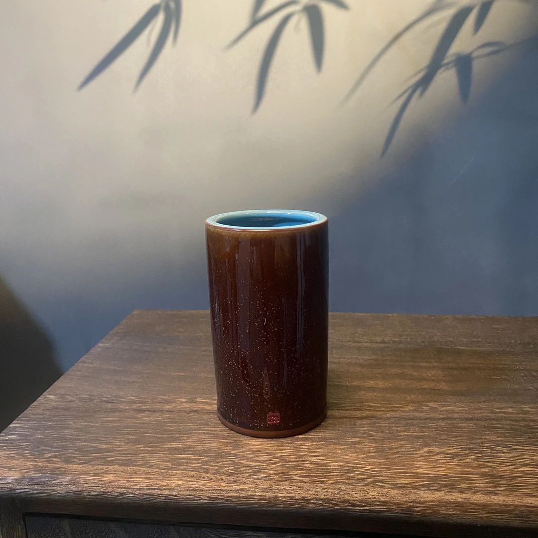 【陶茶溯源】钧御 钧御南红-中笔筒陶瓷 DY-072