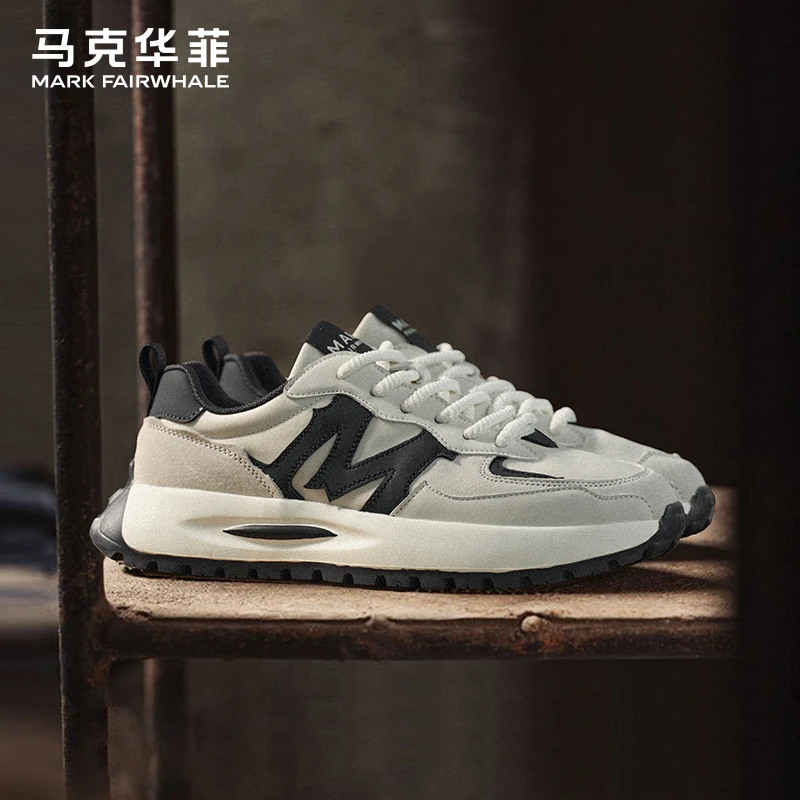 马克华菲阿甘鞋男2025秋季新款男士休闲运动鞋增高透气男鞋跑步鞋