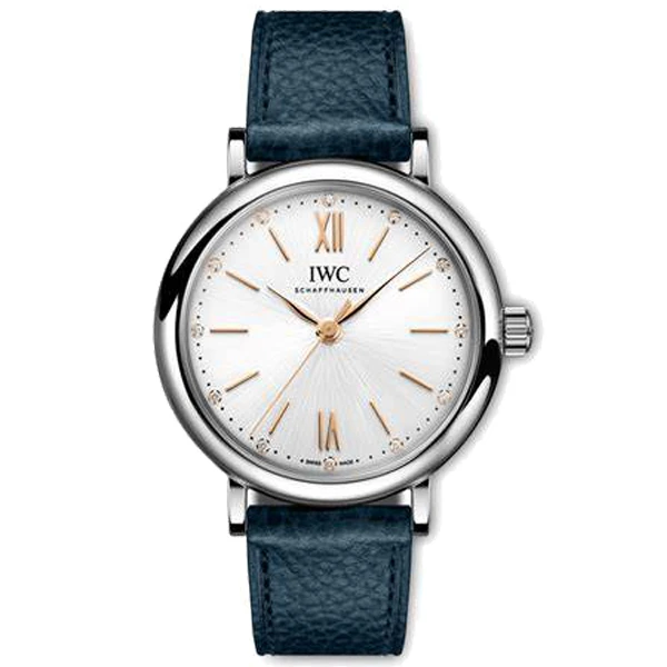 99新 IWC/万国 柏涛菲诺系列全套钻刻自动机械IW357411女士腕表