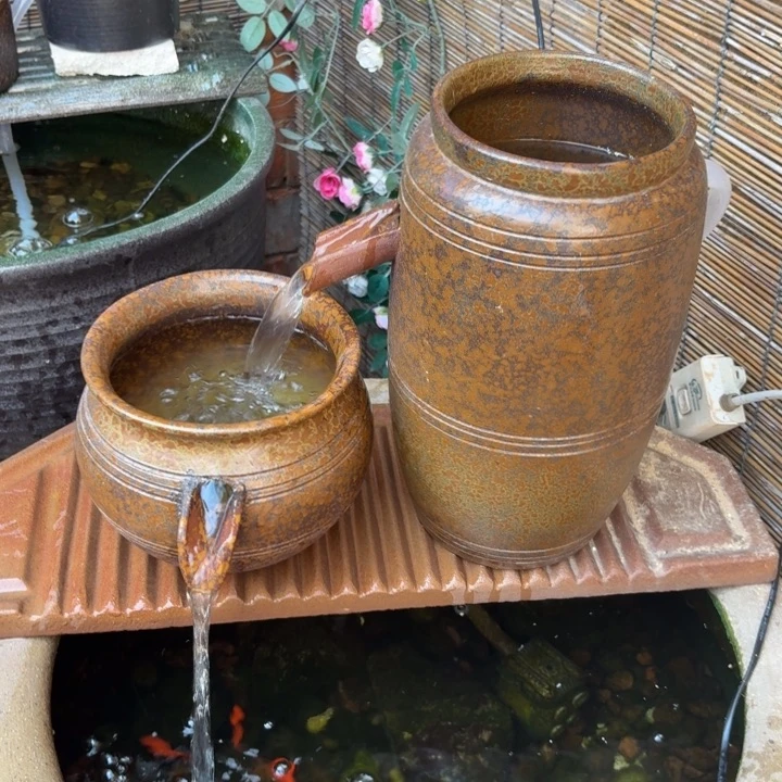 紫砂花盆口径15/32，18/16进水口1.5厘米