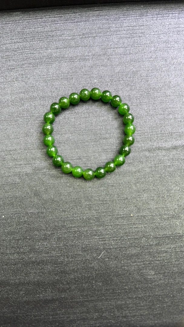 和田玉未镶嵌巴料手串 卡7.5mm