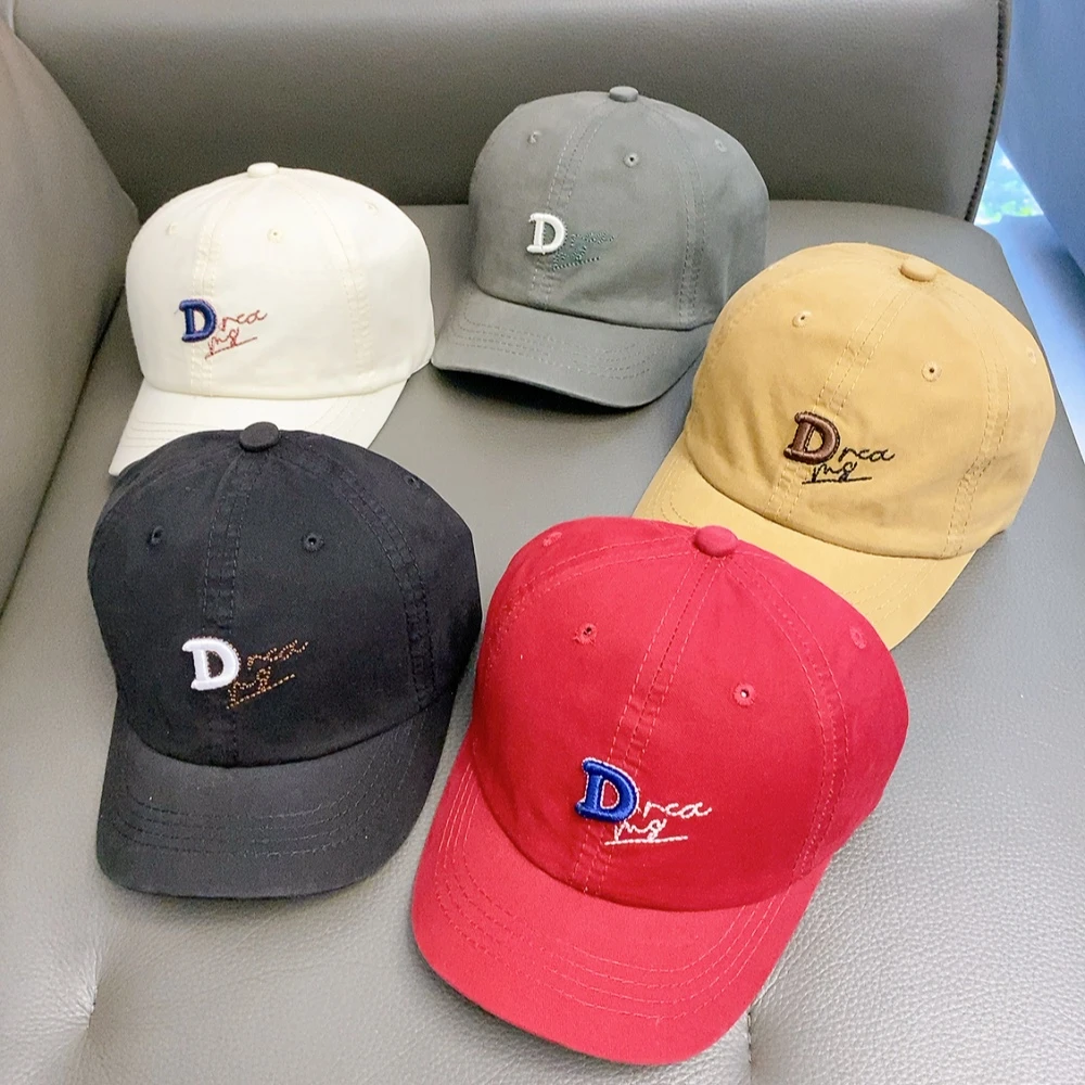 2025年秋季新款儿童棒球帽帽子洋气百搭潮男女小孩刺绣字母鸭舌帽