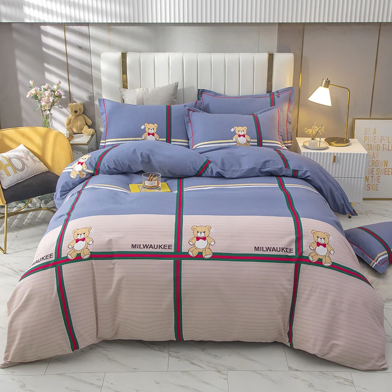 【四季款】全棉加厚四件套高支高密床单被套亲肤柔软裸睡必备可机洗