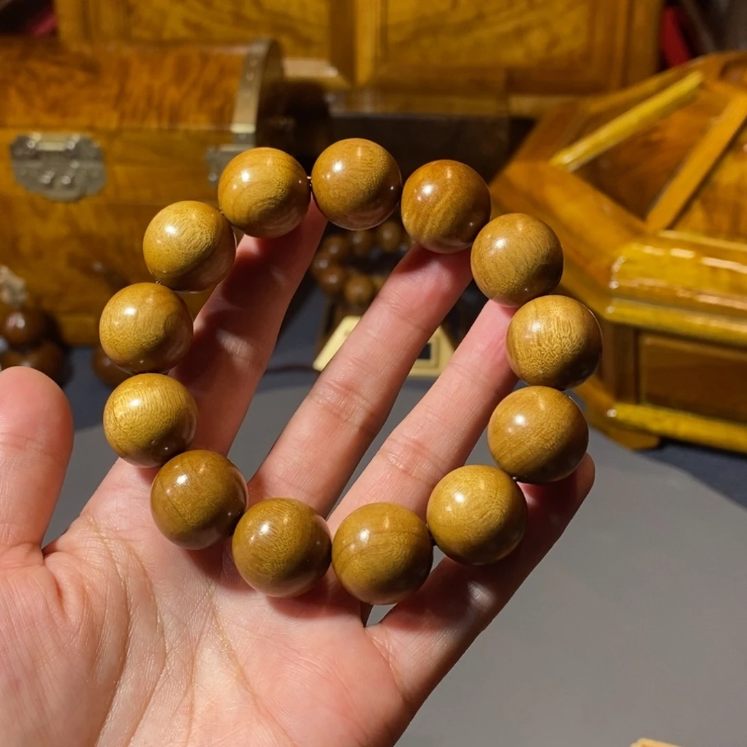 金丝楠金丝楠木小叶1.8手串