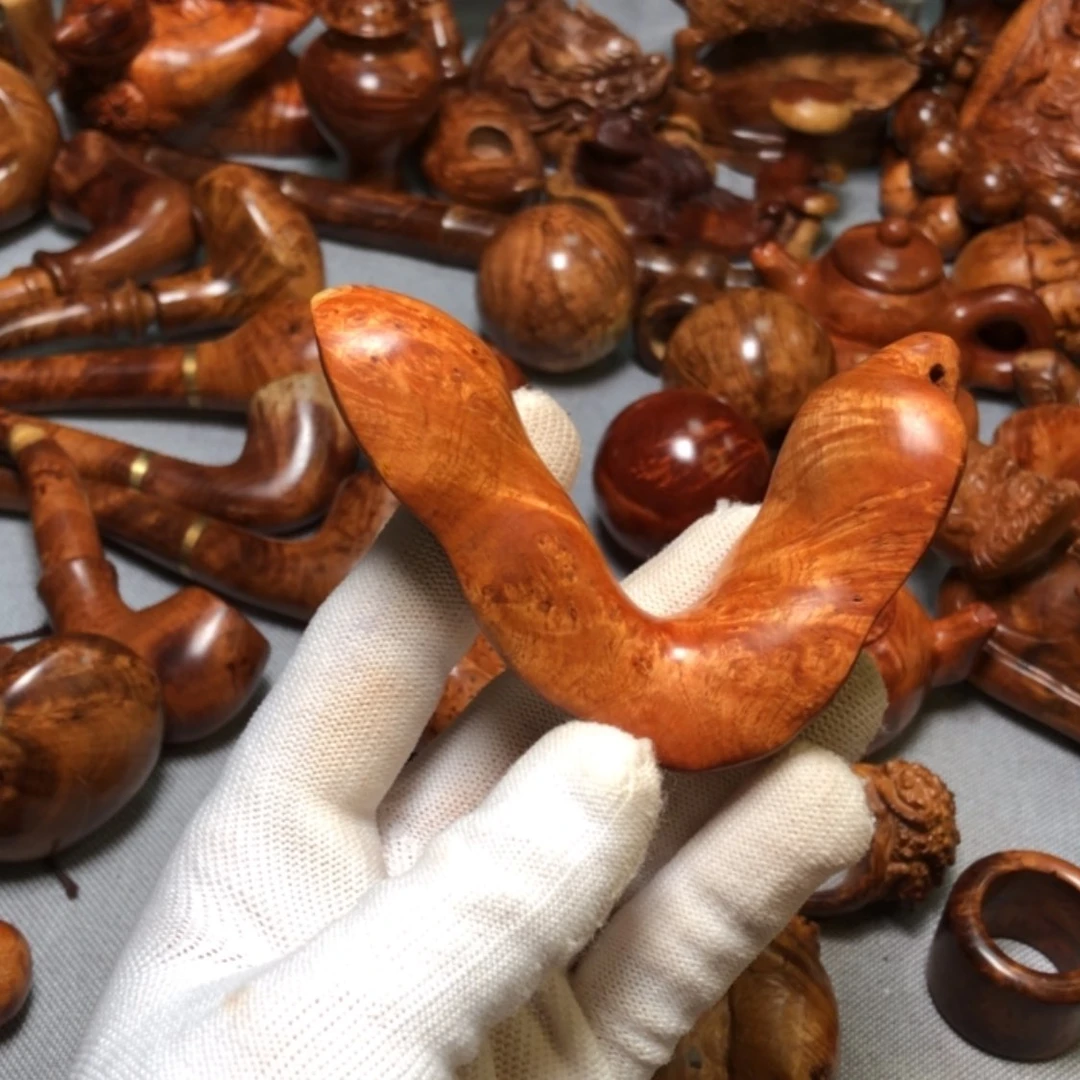 【闪购商品】木麻梨疙瘩火琉璃手把件