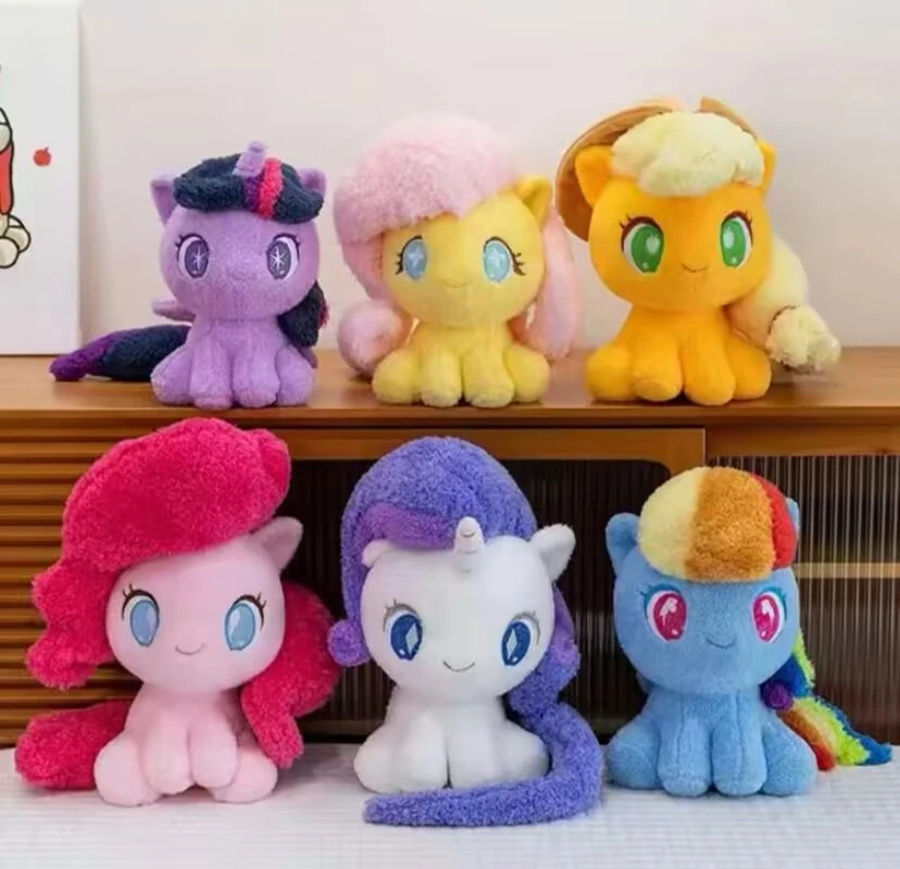 【大号】创意卡通可爱小马毛绒玩偶公仔摆件