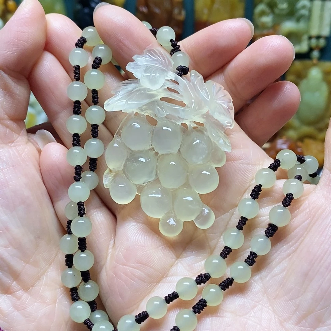 岫玉未镶嵌吊坠(赠链)