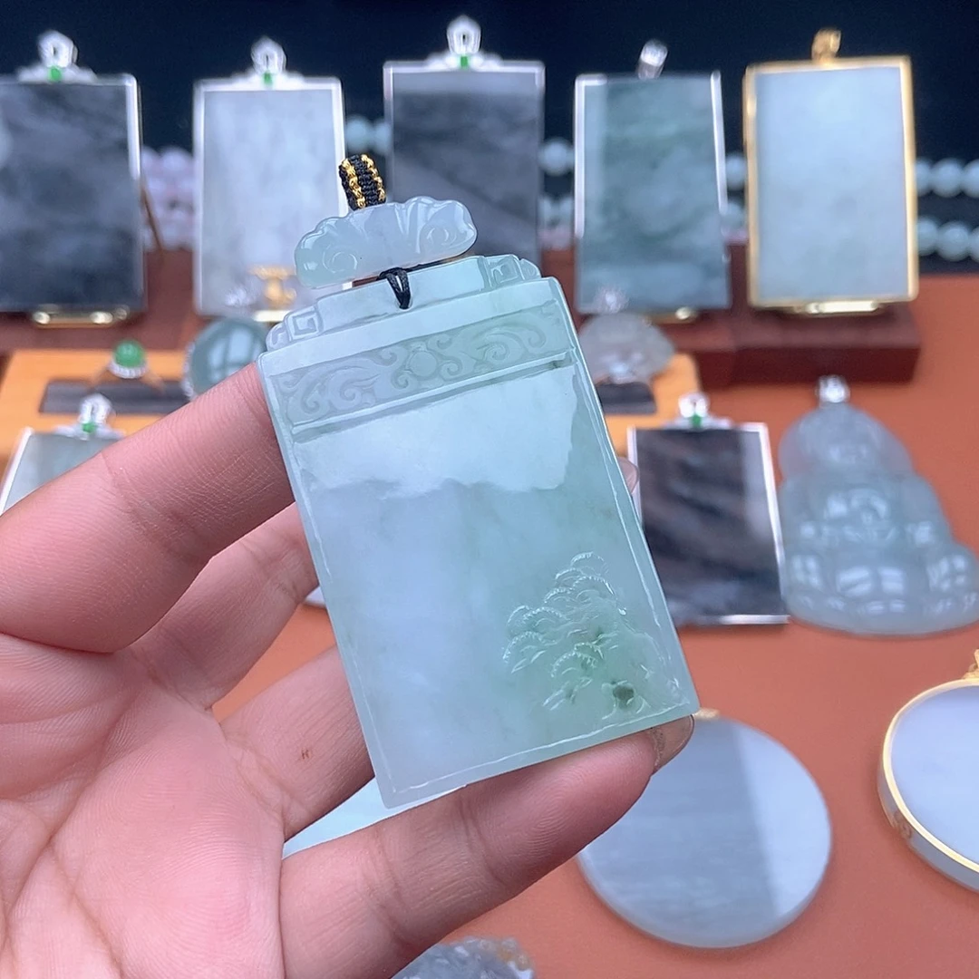 翡翠未镶嵌吊坠(不含链)