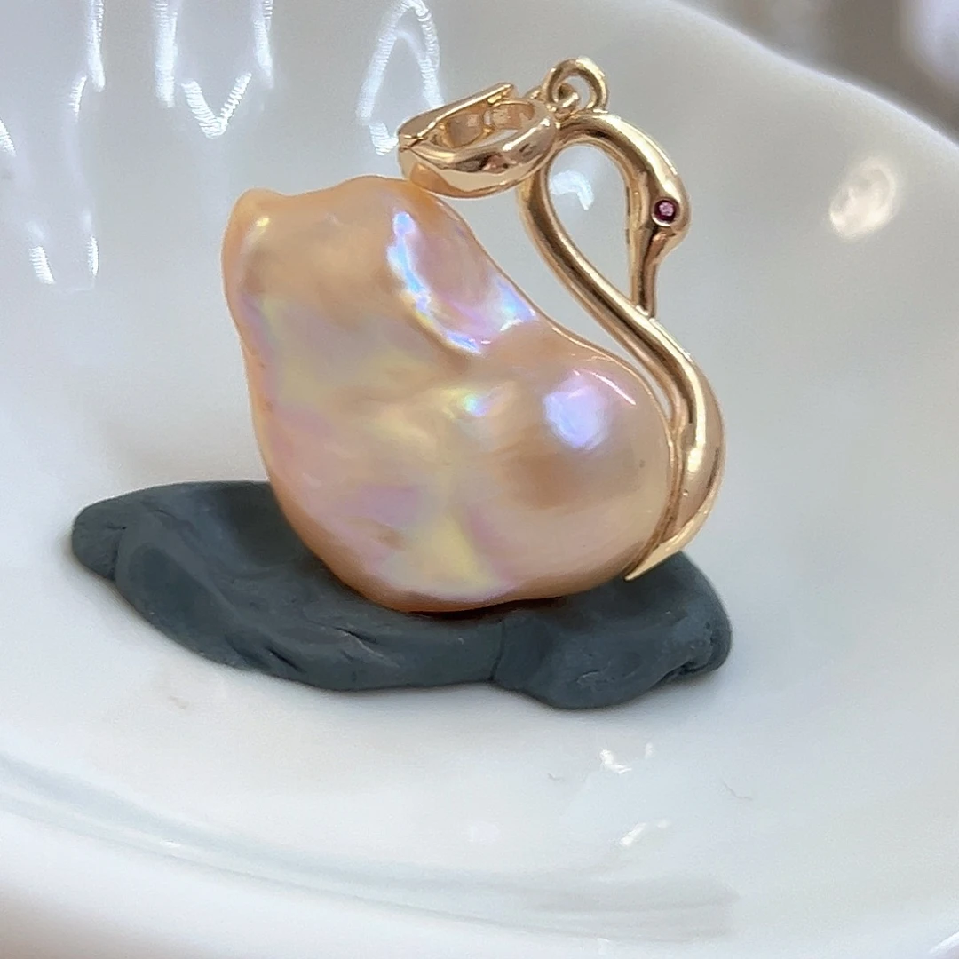 颈饰淡水珍珠银S925镶嵌