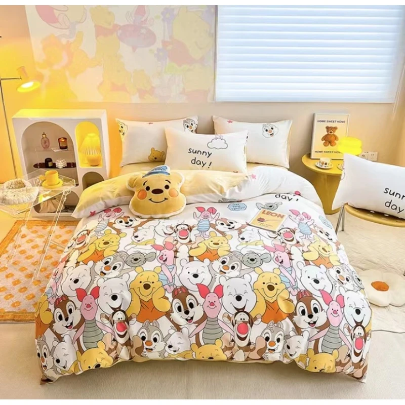 可爱家族-加厚加密长绒棉 印花床单200cm*245cm