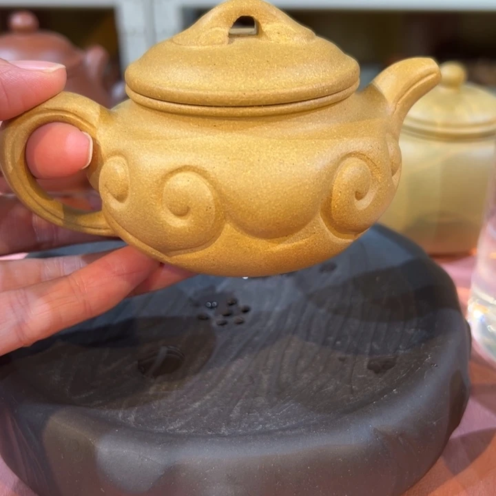 紫砂茶壶黄金如意仿古150cc