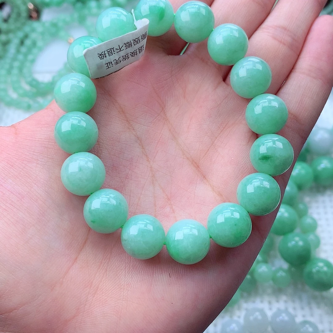 翡翠未镶嵌毛衣链卡12.8