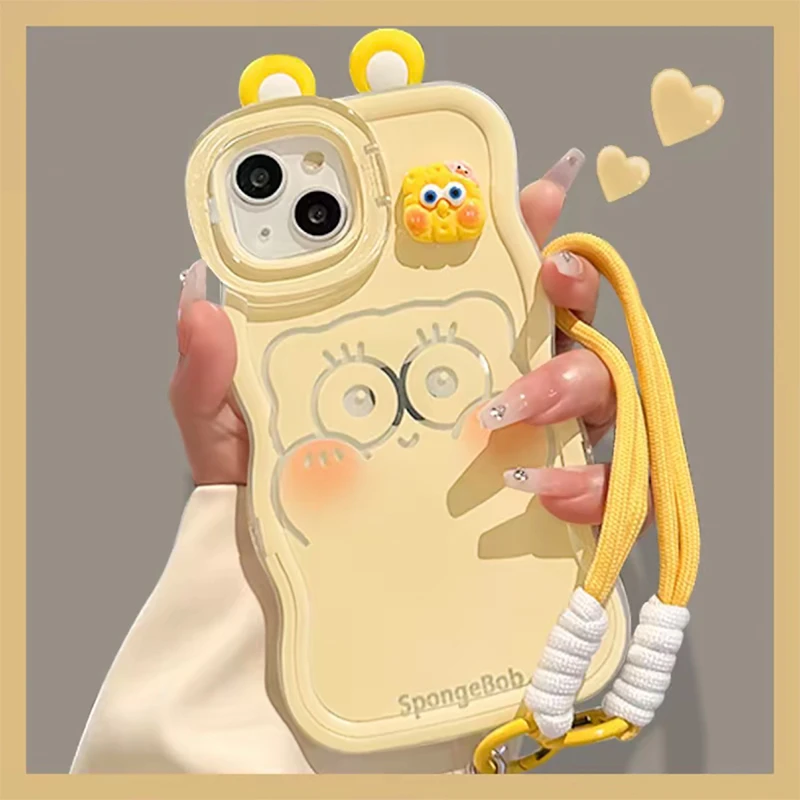 雅天立派大星海绵宝宝适用苹果16双支架17手机壳华为oppo小米vivo