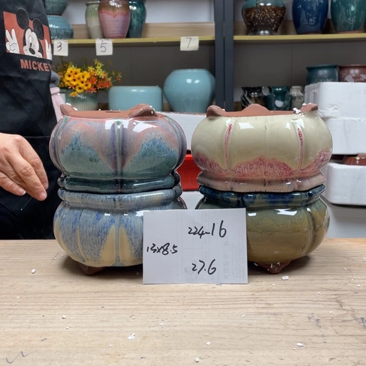 紫砂花盆多肉花盆微瑕16