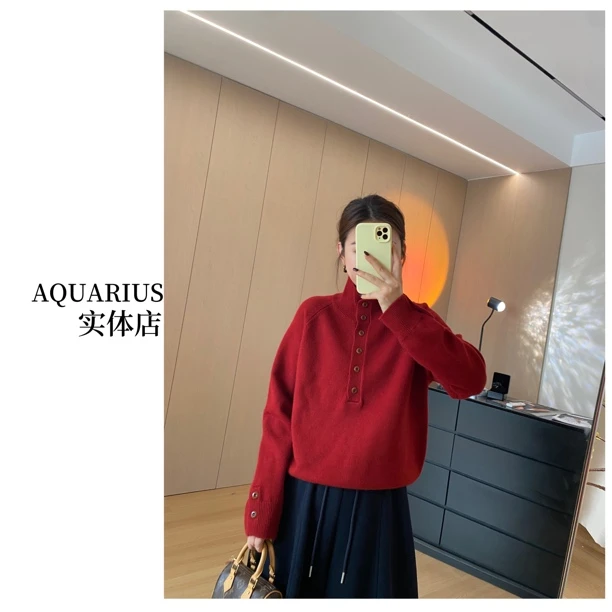 【AQUARIUS】（年货）韩系高领毛衣088