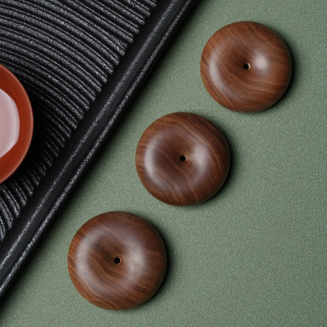 印度迈索尔老山檀香平安扣36mm