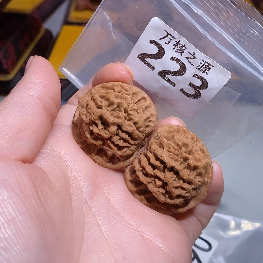 吊坠文玩核桃34.5全品小秦闷，