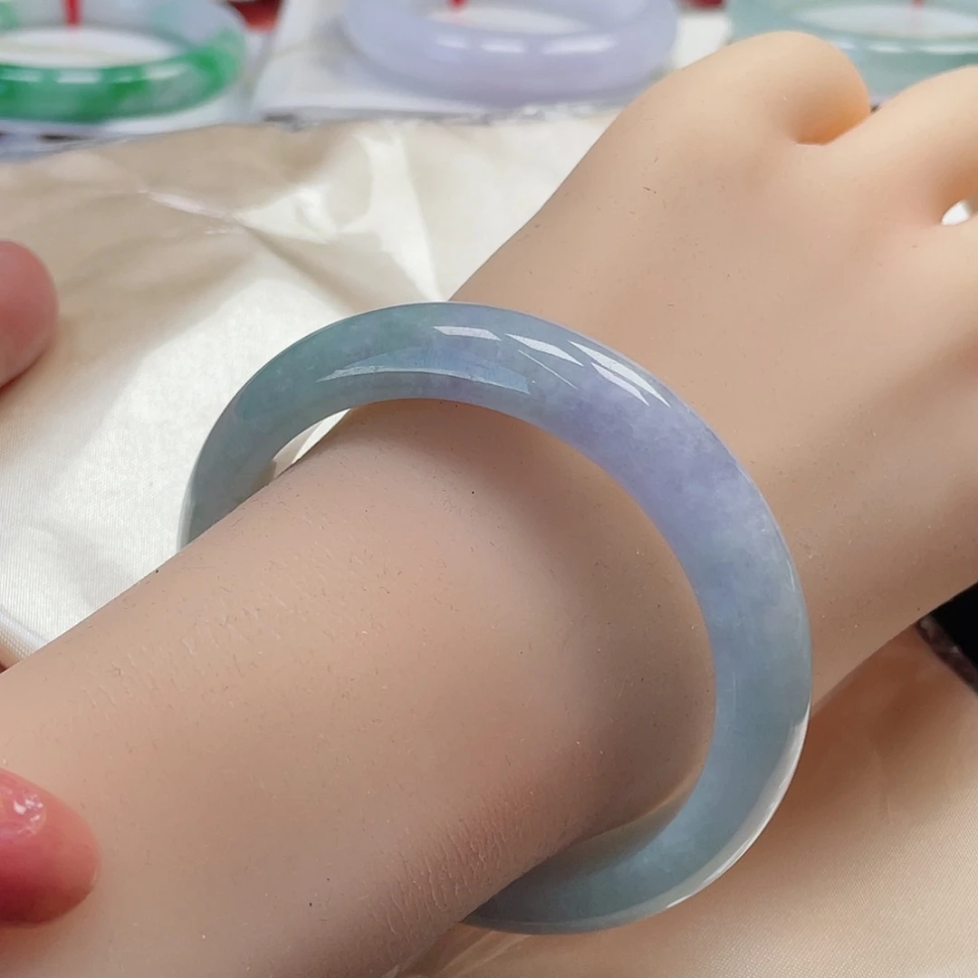 翡翠手镯未镶嵌缅甸翡翠手镯54圈