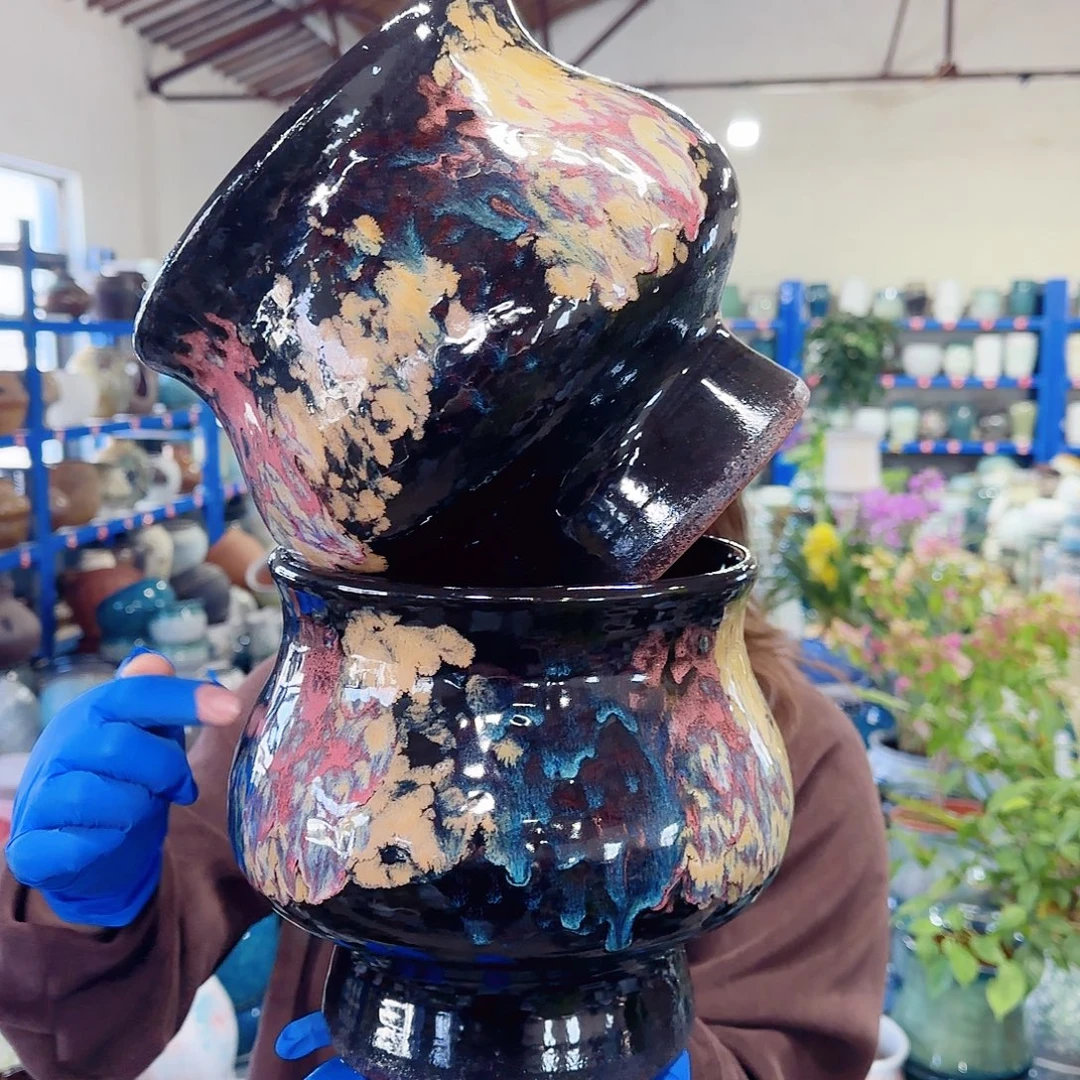 花盆紫砂高20口19