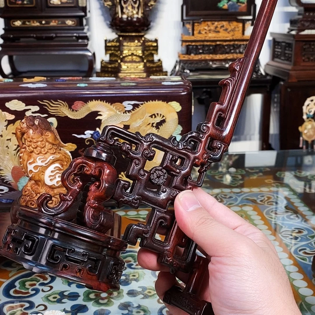 红酸枝木类成套家具大红酸枝架子