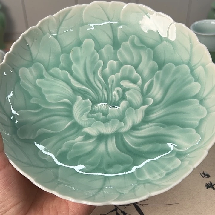 龙泉云间青瓷小米茶器